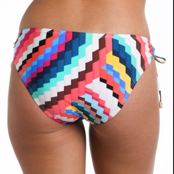 La Blanca Slice Of Paradise Side Tie Hipster Bottom Bikini NWT Sz 16 - Picture 2 of 8
